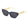 Gafas de sol Cat Eye con Montura Pequeña para Mujer, Nuevas Gafas de Sol Gruesas con Cadena de Moda, Gafas de Moda para Mujer, Transfronterizo