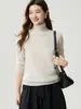 Estilo Minimalista de Luxo Leve! Suéter 100% Caxemira Pura Feminino Outono/Inverno Novo Estilo Cor Sólida Malha de Alta Gauge Primeira Linha Pulôver
