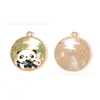 Panda e Bambu Coexistem Harmoniosamente, Acessórios Fofos e Adoráveis, Pingente de Liga DIY, Chaveiro, Corrente para Celular, Enfeite Pendente