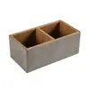 Caja de Almacenamiento para Té, Artículos de Tocador de Habitación de Hotel, Caja de Pañuelos de Cuero para Bed & Breakfast con Impresión de Logo, Caja de Almacenamiento de Escritorio