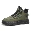 Nuevos Zapatos de Hombre Primavera y Verano 2026, Zapatos de Trabajo de Caña Alta, Botas Retro de Estilo Británico para Hombre, Botas Martin de Suela Gruesa para Hombre