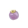 Agujero para colgar color gelatina fruta simulada 3D recubierto UV caqui cadena para teléfono DIY cadena para llavero accesorio de cadena para colgar