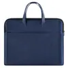 Bolsa para laptop de negócios para homens, bolsa impermeável para documentos A4, bolsa de mão, bolsa de documentos para escritório com zíper, multicamadas, adequada para reuniões, com opção de impressão