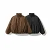 Ropa Vintage Yidao 2026 Invierno Nuevo Japonés Corte Holgado Ropa de Trabajo Chaqueta de Algodón para Hombres y Mujeres Retro Cuello Alto Chaqueta Acolchada Cálida