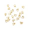 Conector de Cobre Venta Directa Broche de Langosta con Forma de Corazón Chapado en Oro Auténtico Cierre de Extremo para Collar Pulsera Cierre de Resorte