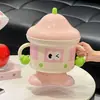 Cubo de dibujos animados de moda para abrazar con gran capacidad, recipiente sellado para almacenamiento de snacks, cubo de almacenamiento tipo caja de regalo de alta apariencia
