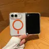 Adecuado para iPhone 18 DUO, funda plegable de alta transparencia para teléfono, cubierta abatible magnética 2 en 1 de acrílico para Apple