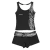 Top Corto de Verano con Estampado de Letras Y2K Estilo Retro Americano sin Mangas Cuello en U Conjunto de Top Chaleco y Shorts para Mujer Chica Hot
