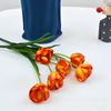 Fabricante de Tulipanes Flor Simulada de Tulipán Multicapa de 3 Cabezas Decoración de Boda Ingeniería de Paisajismo Arreglo Floral