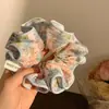 Elástico para el Cabello Satinado Elegante de Lunares Estilo Coreano Versátil Scrunchie Retro Accesorio Duradero para el Cabello Tocado