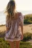 Llegada Nueva 2025 Transfronteriza Europea y Americana para Mujer Estampado Floral Holgada Casual Bohemia Estilo Vacacional Vintage Camisa para Amantes