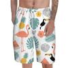 Novas Calças de Praia de Verão Europeias e Americanas Tamanho Europeu Shorts Largos Masculinos Calças de Surf Marinho Padrão Completo Tendência Impressão 3D