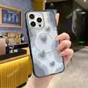 Ventas Directas Transfronterizas Corazón Azul Nube Funda para iPhone 16 de Acrílico Apple 17Pro Cubierta Protectora Magnética