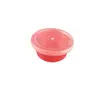 Caja redonda de 7 cm desechable para salsa, caja para condimentos, caja de plástico PP para aceite para mojar, vinagre, salsa de chile, caja para llevar