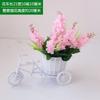 Fornecimento direto da fábrica de flores artificiais de plástico, decoração para capa de carro, vasos pequenos, enfeites para sala de estar, móveis de flores de seda secas