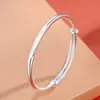 Yilu tem o seu Bracelete de Prata 9999 feminino design de nicho ins pulseira jovem pulseira de prata esterlina maciça ornamentos de prata