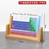 En Stock de Fábrica Tabla Periódica de Elementos Químicos Acrílica Soporte de Exhibición de Vidrio Materiales Didácticos Tarjetas de Aprendizaje Regalos Creativos