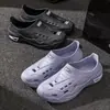 Zuecos Huecos Transpirables para Hombre, Sandalias Deslizables de Suela Blanda Antideslizantes, Fabricante de Zapatos para Pesca al Aire Libre y Vadeo
