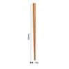 304 pauzinhos quadrados de aço inoxidável domésticos antiderrapantes banhados a titânio high-end chopsticks família dividir uma cor Nova