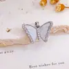 Acessórios para Joias DIY Pingente de Colar Borboleta Dinâmica Zircônia Micro-Incrustada Banho de Ouro 18K Color-Preserving Acessórios para Colar Pulseira