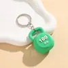 Pingente Kettlebell 3D Fitness Pingente Fofo Esporte Mini Kettlebell Chaveiro de Casal Presente Transfronteiriço Pingente Criativo