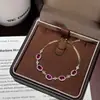 Pulsera de Plata Pura S925 Estilo Francés Vintage con Rubí Brillante, Lujo Ligero, Diseño Exquisito de Alta Gama, Realza el Cutis y Añade Elegancia