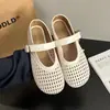 Sandalias Planas Tejidas Retro 2026 Verano Nuevas Mary Janes Caladas Suela Suave Cómoda Sandalias Romanas Planas