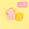 Forma de Biscoito Urso de Manteiga Inserção de Sobremesa Urso Biscoito Fondant Prensado à Mão Simulação 3D Ferramenta de Prensagem para Assar