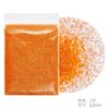 Brillantina para uñas, brillantina superfina, brillantina en polvo, lentejuelas, 0,2 mm, amarillo naranja, juego, esmalte de uñas, pegamento, joyería, transfronterizo