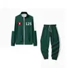 Ropa Deportiva Infantil Otoño Cuello Alto Cremallera Sudadera Verde Oscuro Azul X-O Nuevo Conjunto Digital Más Pieza Individual