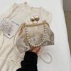 Bolso Pequeño Estilo Chino Nuevo para Mujer 2026 Primavera Nueva Moda Cadena de Perlas Bolso Cruzado de Moda Popular Super Popular Bolso con Cierre