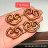 Accesorio Creativo DIY Hecho de Madera de Azufaifo Golpeada por un Rayo con un Amuleto de Buena Salud, Adecuado para Pulseras, Espaciadores de Cuentas, Cordones Trenzados y Colgantes