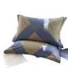 Fundas de Almohada Cepilladas de Algodón Puro Estilo Nuevo, un Par para Estudiantes, Fundas de Almohada 100% Algodón 48X74, Funda Interior para Relleno de Almohada Estilo Nuevo