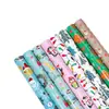 Papel de regalo navideño transfronterizo animal de dibujos animados DIYINS viento alto valor de color papel de regalo una generación de pelo