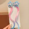 Peruca Tranças com Mechas Infantis My Little Pony Princess Desenho Animado Fofo Estrela de Cinco Pontas Adorno de Cabeça Grampo de Cabelo Trançado para Bebê Acessórios de Cabelo