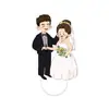 Acrílico Casamento Assento Mesa Noivos Mesa Marca Animação Foto Casamento Bem-vindo Forma Humana Marca Atacado