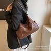 Bolsa Grande Transfronteiriça para Mulheres 2026 Nova Versátil de Couro Macio Bolsa Transversal Texturizada de Ombro Bolsa Tote para o Trabalho Outono e Inverno