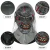 Máscara Gris de Horror Zombie Grito Máscara de Fantasma para Mascarada Adorno para la Cabeza Accesorios para Fiesta de Halloween Broma