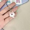 Gato fofo donut celular corda diversão desenho animado comida brincar bolsa pingente casal namorada presente acessórios joias