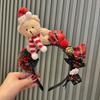 Diadema infantil transfronteriza de lana con oso, gorro navideño, diadema, pequeño regalo, ambiente, disfraz, accesorios para fotos, tocado al por mayor