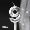Vela para bolo de festa de aniversário, série Casa da Ópera, retro, Dourada Prateada, vela digital 0-9