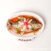 Pegatinas decorativas para refrigeradores gourmet chinos, con diseño de puente, fideos de arroz, cangrejo Portunus, Huangpi, tres peces Wuchang frescos al vapor, pegatinas magnéticas para comida y juegos.