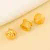Plata 925 Chapada en Oro Forma de Linterna Mantra de Seis Palabras Pequeñas Cuentas Espaciadoras Pulsera Collar DIY Hecho a Mano Accesorios de Plata