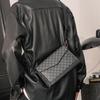 Bolso de Hombro a Cuadros de Nuevo Estilo Casual Estilo Coreano para Hombre a la Moda Bolso Cuadrado Pequeño Moderno Bolso Cruzado Bolso Mensajero Urbano para Hombre Moderno