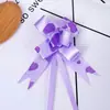 Comércio Exterior Transfronteiriço 12 Tamanho Pequeno Coração de Rosa Formato de Coração Laço Estampado Flor Puxada à Mão Fita Embalagem de Presente Flor de Puxar Laço Flor