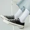Calcetines para Hombre Primavera y Verano Delgados de Algodón Peinado Calcetines de Caña Media Absorbentes de Sudor Calcetines Blancos Calcetines Deportivos para Mujer Calcetines de Pareja Venta al por Mayor