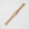 Para estrellas de 14 mm correa femenina siete cuentas correa de metal sólido acero inoxidable correa hebilla mariposa correa punto