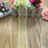 Yiwu Encaje DIY Accesorios de Ropa de Encaje en Stock 901 Dorado # Ancho 3.8cm