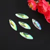 Joias de cristal cor AB furo reto furo horizontal contas soltas coração de pêssego estrela de cinco pontas urso acessórios DIY feitos à mão brincos colar pulseira