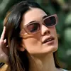 Óculos de Sol Coloridos em Gel Modelo Novo 2026 Estilo Influenciador Xiaohongshu, Óculos de Sol Versáteis e Modernos para Street Style e um Look Natural